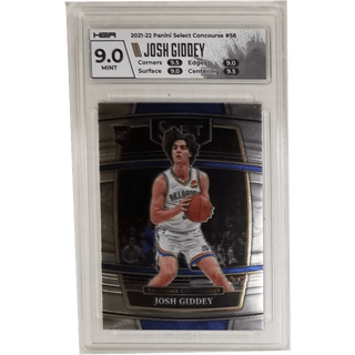 Josh Giddey: 2021-22 Panini Select Concourse #58 HGA 9.0