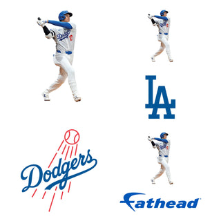 Shohei Ohtani - 5 Minis Mixed Sizes - Official MLB - Los Angeles Dodgers - Reusable Vinyl Decals