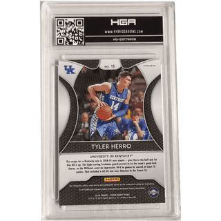 Tyler Herro 2019-20 Panini Prizm Draft Picks Camo #15 HGA 9.5