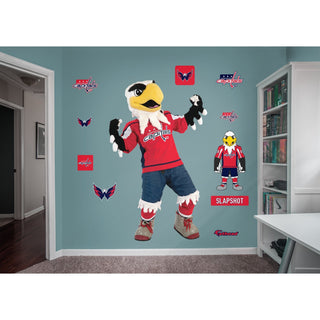 Slapshot Mascot - RealBig Collection - Official NHL - Washington Capitals - Reusable Vinyl Wall Decals