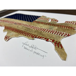 "Seams of America" Original Baseball Artwork