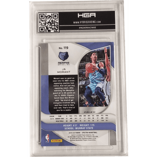 Ja Morant 2019-20 Panini Spectra Variations Silver #119 HGA 9.5