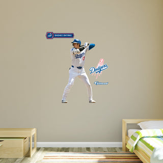 Shohei Ohtani - RealBig At Bat Collection - Official MLB - Los Angeles Dodgers - Reusable Vinyl Wall Decals