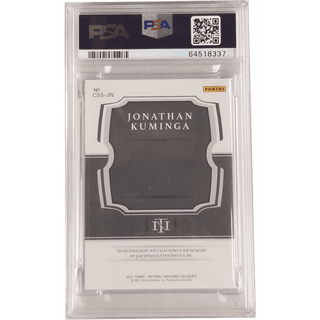 Jonathan Kuminga: 2021 National Treasure Collegiate Silhouette Signature #CSSJN PSA 10