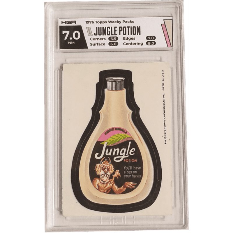1976 Topps Wacky Packs - Jungle Potion HGA 7.0