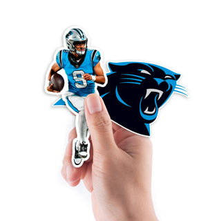 Bryce Young - 5 Minis Mixed Sizes - Official NFL - Carolina Panthers - Reusable Vinyl Decals