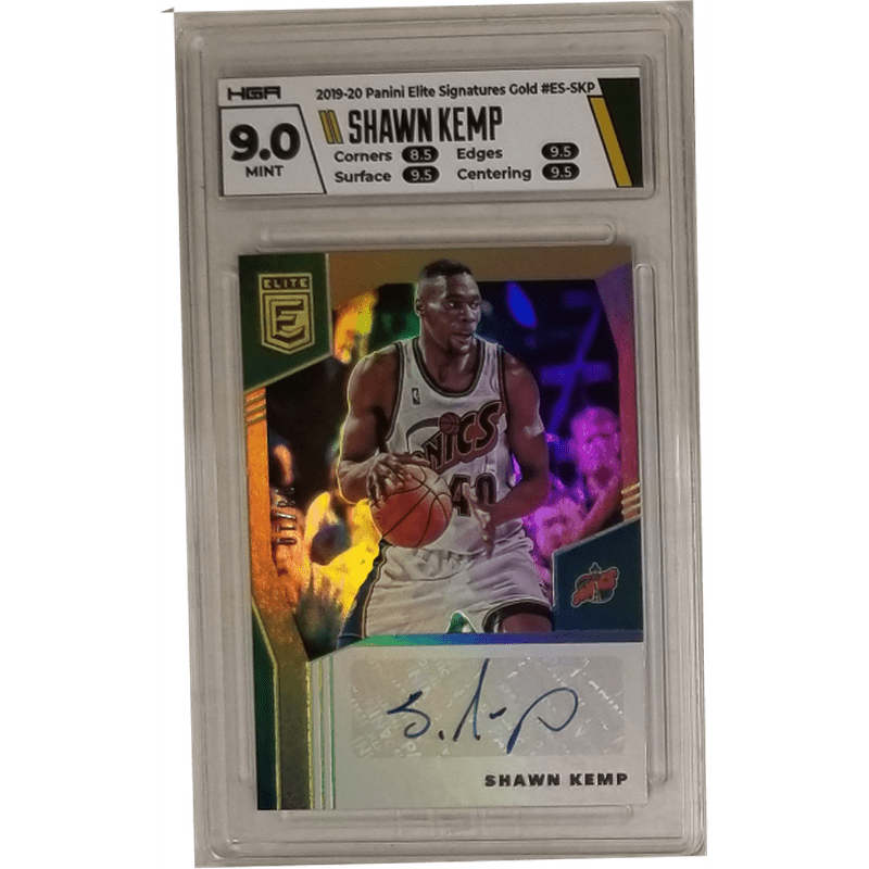 Shawn Kemp: 2019-20 Panini Elite Signatures Gold #ES-SKP HGA 9.0
