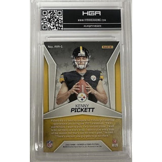 Kenny Pickett: 2022 Panini Rookies & Stars Rookie Rush #RR-1, HGA: 9.5