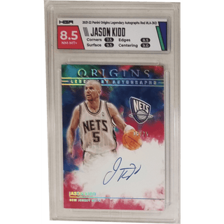 Jason Kidd: 2021-22 Panini Origins Legendary Autographs Red #LA-JKD HGA 8.5