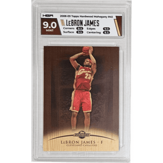 LeBron James: 2008-09 Topps Hardwood Mahogany #45 HGA 9.0