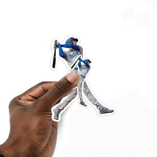 Freddie Freeman - 5 Player Minis Mixed Sizes - Official MLB - Los Angeles Dodgers - Reusable Vinyl Decals