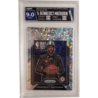 Bennedict Mathurin: 2022-23 Panini Prizm Luck of the Lottery Fast Break #8 HGA 9.0