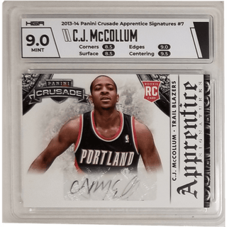 C.J. McCollum: 2013-14 Panini Crusade Apprentice Signatures #7 HGA 9.0