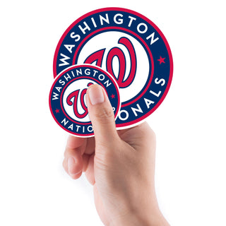Washington Nationals - 5 Logo Minis Mixed Sizes - Official MLB - Reusable Vinyl Decals