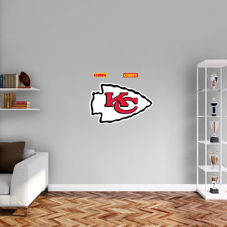 Kansas City Chiefs - RealBig Logo Collection - Official NFL - Reusable Vinyl Wall Decals