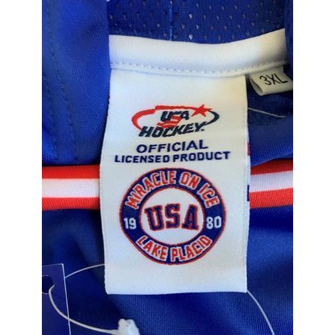 USA Hockey Adult Miracle on Ice 1980 Team Jersey White Lightweight 1/4 Zip Pullover