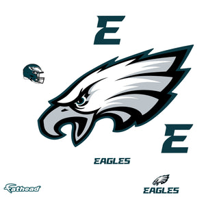 Philadelphia Eagles - RealBig Logo Collection - Official NFL - Reusable Vinyl Wall Decals