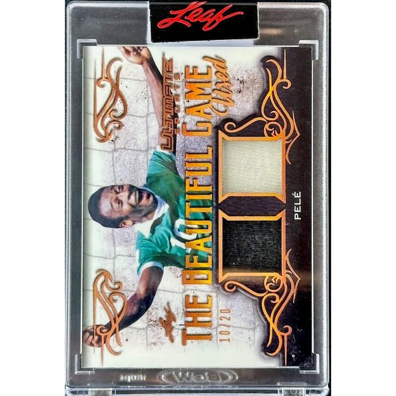 Pele 2021 Leaf Ultimate Sports The Beautiful Game Used 10/20