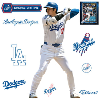 Shohei Ohtani - RealBig At Bat Collection - Official MLB - Los Angeles Dodgers - Reusable Vinyl Wall Decals