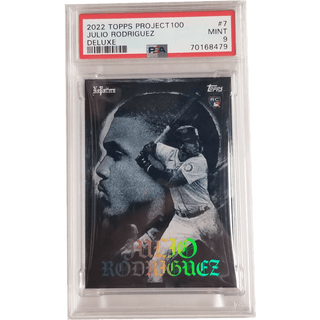 Julio Rodriguez: 2022 Topps Projected 100 Deluxe #7 PSA 9