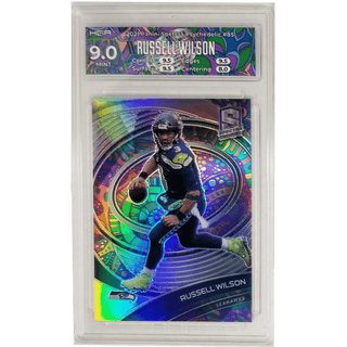 Russell Wilson 2021 Panini Spectra Psychedelic #85 HGA 9.0