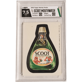 1976 Topps Wacky Packs - Scoot Mouthwash HGA 7.5