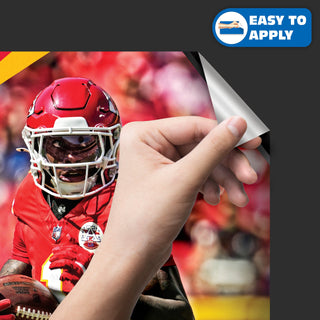 Xavier Worthy - RealBig Collection - Official NFL - Kansas City Chiefs - Reusable Vinyl Wall Decals