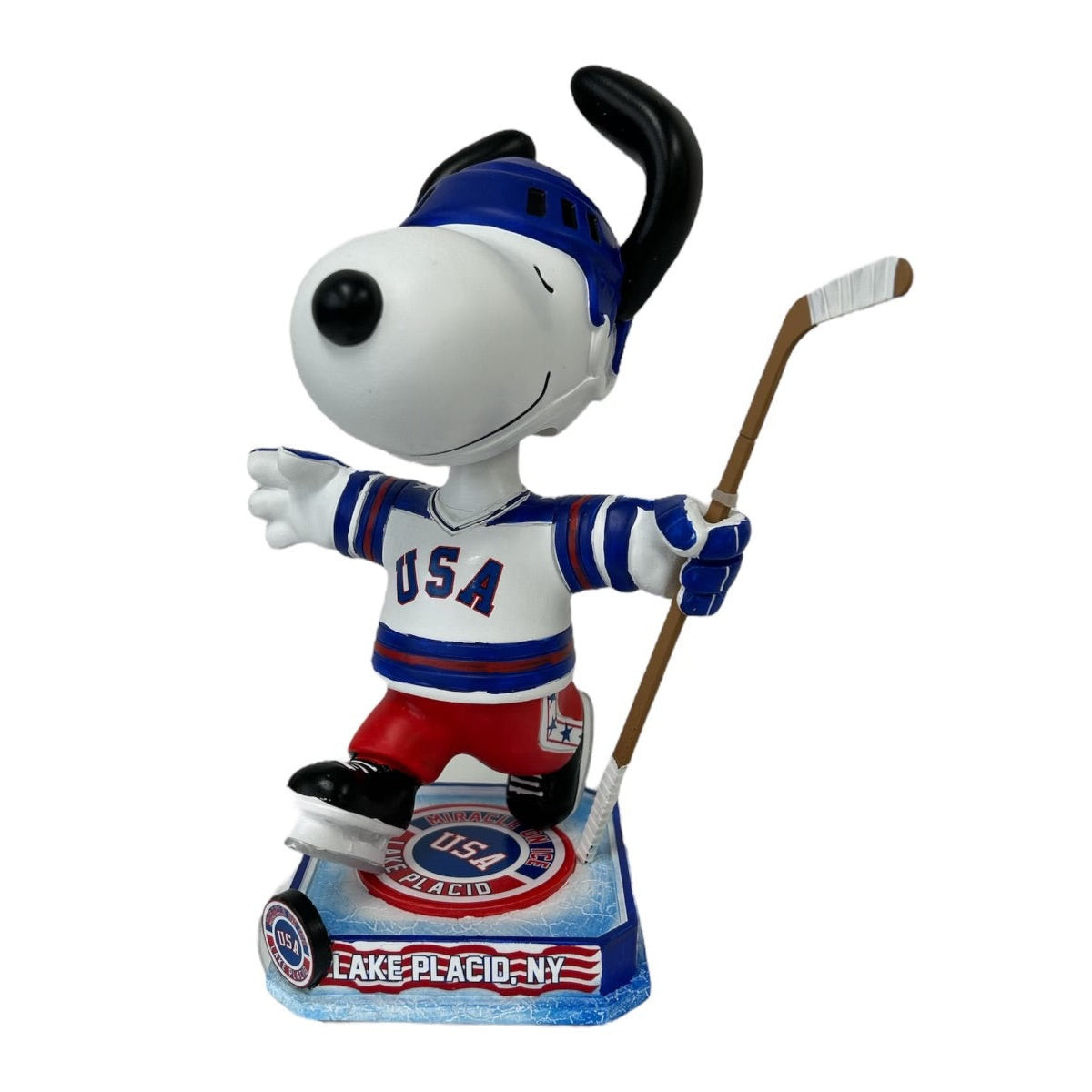 Snoopy USA Hockey Miracle on Ice Officially Licensed 7 Inch Bobblehead