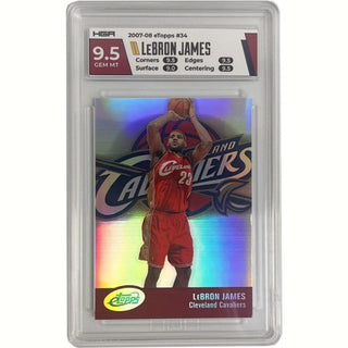 Single Card: LeBron James- Cleveland Cavaliers - HGA Grade 9.5 - Numbered 055/999
