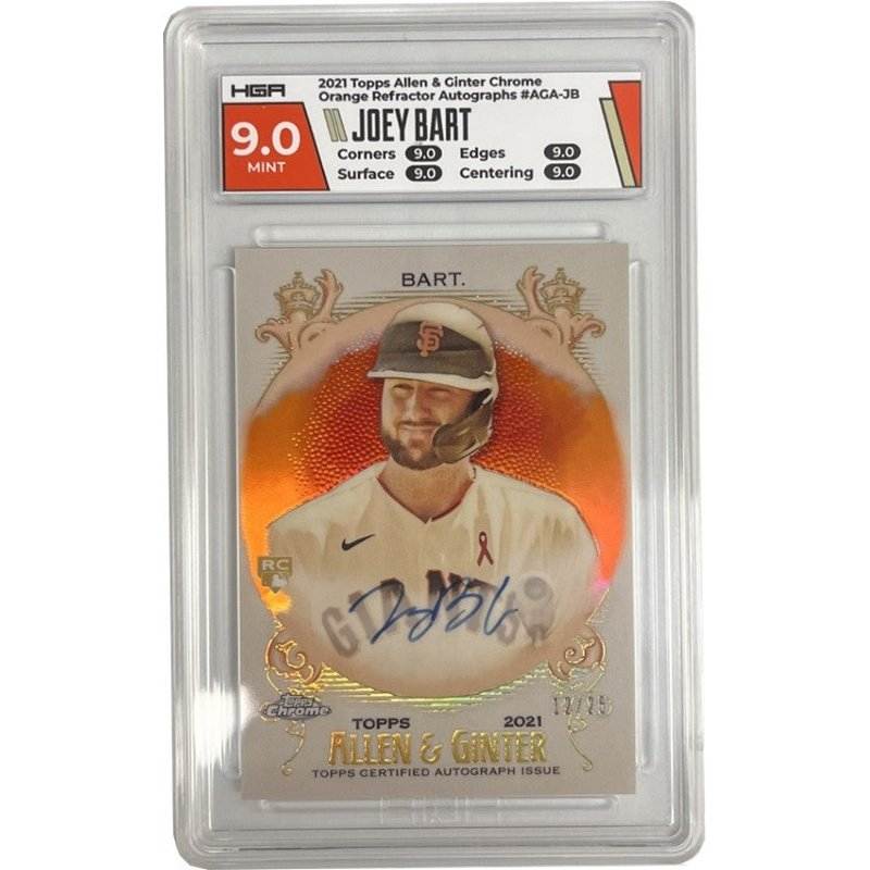 Single Card: Joey Bart- San Francisco Giants - HGA grade 9.0 - Autograph