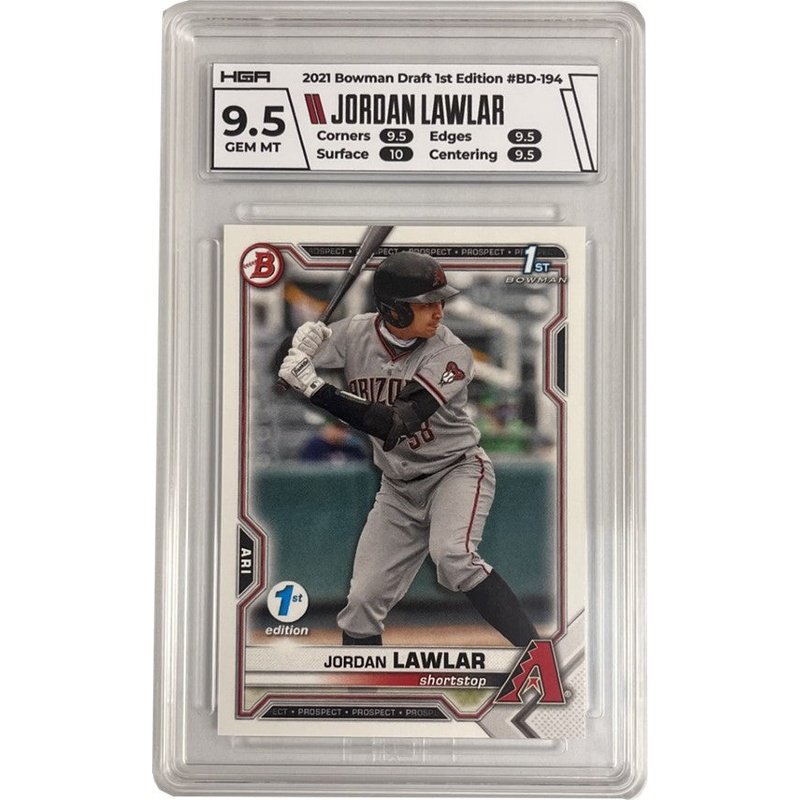 Single Card: Jordan Lawlar - Arizona Diamondbacks - HGA grade 9.5