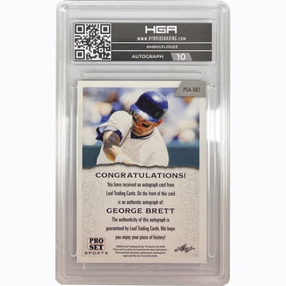 George Brett - 2022 Leaf Pro Set Platinum Blue Autograph #PSA-GB2