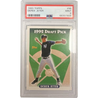 Derek Jeter- 1993 Topps card #98- PSA grade 9