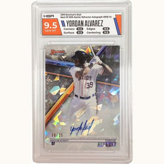 Yordan Alvarez - 2018 Bowman's Best #B18-YA - Best of 2018 Atomic Refractor Autograph