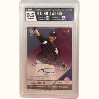 Russell Wilson - 2018 Topps Now Spring Training Invitee Purple Autograph #ST-6B