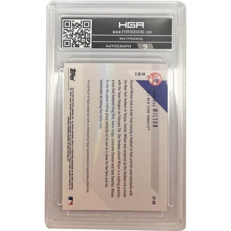 Russell Wilson - 2018 Topps Now Spring Training Invitee Purple Autograph #ST-6B
