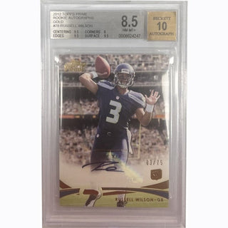 Russell Wilson - 2012 Topps Prime Rookie Autographs Gold #78