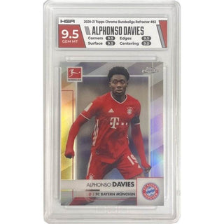 Alphonso Davies - 2020-21 Topps Chrome Bundesliga Refractor #82