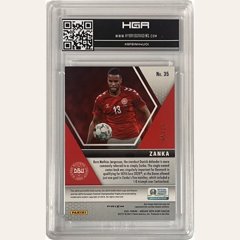 Zanka - 2020 Panini Mosaic UEFA Euro Blue Fluorescent #35