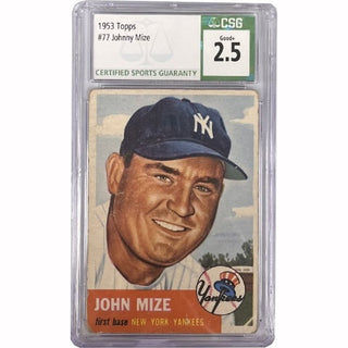 Johnny Mize - 1953 Topps #77