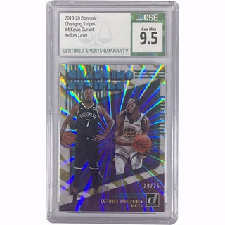 Kevin Durant - 2019-20 Donruss Changing Stripes #4 - Yellow Laser