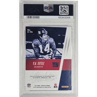 Y.A. Tittle: 2017 Panini Absolute Iconic Ink - Gold PSA/DNA Certified Authentic Auto #IIYA