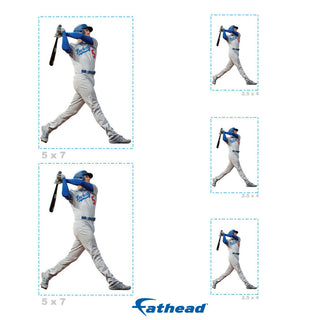 Freddie Freeman - 5 Player Minis Mixed Sizes - Official MLB - Los Angeles Dodgers - Reusable Vinyl Decals