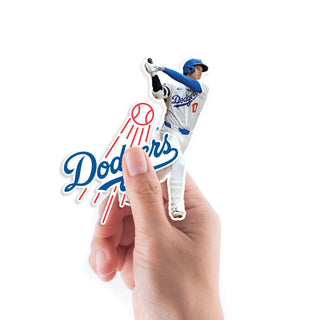Shohei Ohtani - 5 Minis Mixed Sizes - Official MLB - Los Angeles Dodgers - Reusable Vinyl Decals