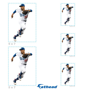 Mookie Betts - 5 Player Minis Mixed Sizes - Official MLB - Los Angeles Dodgers - Reusable Vinyl Decals