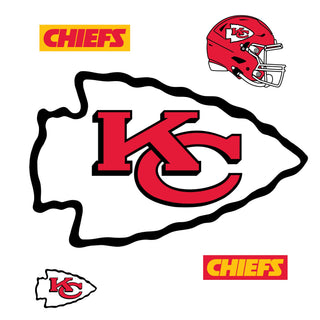 Kansas City Chiefs - RealBig Logo Collection - Official NFL - Reusable Vinyl Wall Decals