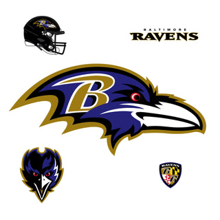 Baltimore Ravens - RealBig Logo Collection - Official NFL - Reusable Vinyl Wall Decals