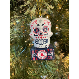 Ornament: Boston Red Sox - Sugar Skull