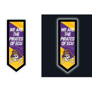 LED Wall Decor: East Carolina University - Pennant