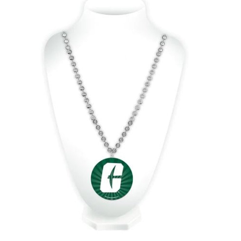 Necklace: University of North Carolina Charlott - Sports Beads with Medallion